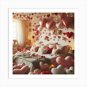 Valentine'S Day Bedroom 7 Art Print