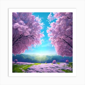 Sakura Blossoms Art Print