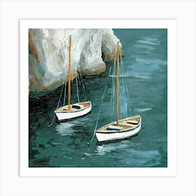 Sailboats On The Water Canvas Print Art Art Print