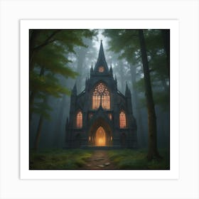 Castle In The Woods 9 Art Print