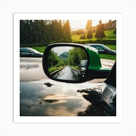 Reflection Of A Car 2 Art Print