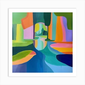 Abstract Park Collection St Stephens Green Dublin 2 Art Print