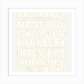 Stage Theatre Anatomy Funny Art Print