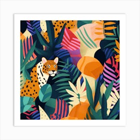 Seamless Jungle Pattern Art Print