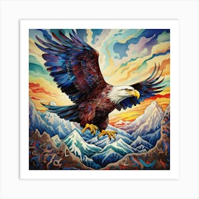 Eagle In Flight 5 Art Print