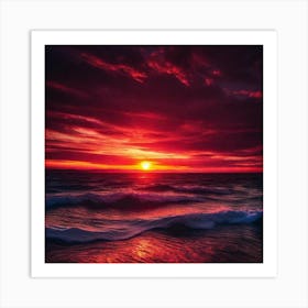 Sunset Wallpaper, Ocean Wallpaper, Ocean Wallpaper, Ocean Wallpaper Art Print