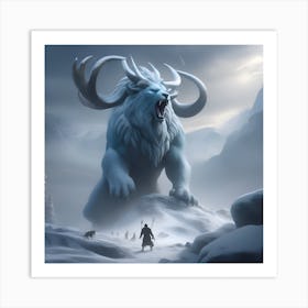 The Ice Beast Art Print