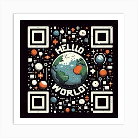 Hello World 1 Art Print