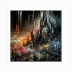 Futuristic City 3 Art Print