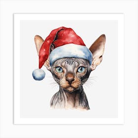 Sphynx Cat Art Print