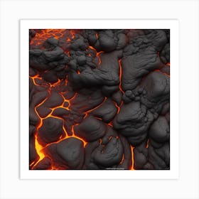 Lava Flow 12 Art Print