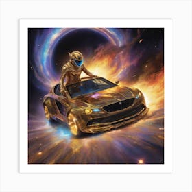 Magical Space Car Art Print