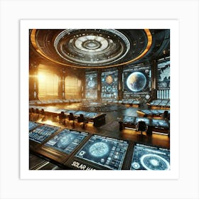 Solar Command Center Art Print