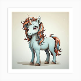 Cute Unicorn 314 Art Print