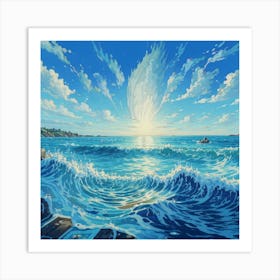 Ocean Waves Art Print