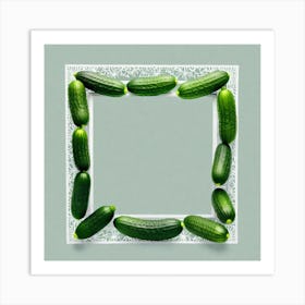 Frame Of Cucumbers 5 Art Print