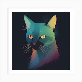 Cat Canvas Art Art Print