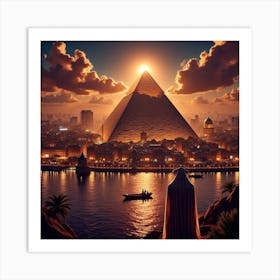 Egyptian City 7 Art Print