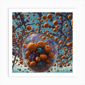 Pumpkins In The Sky Art Print