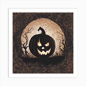 Halloween Pumpkin Art Print