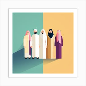 Arab Family (24) Art Print