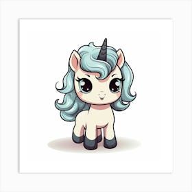 Cute Unicorn 665 Art Print