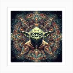 Yoda Star Wars Art Print Mandala Art Print