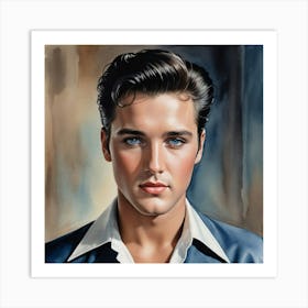 Elvis: The King’s Portrait Elvis Presley Art Print