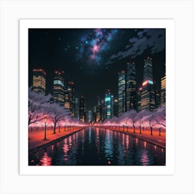 City At Night(1) Art Print