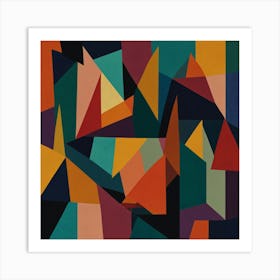 Abstract Geometric Shapes 6 Art Print