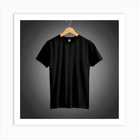 Black T - Shirt 6 Art Print