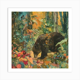 Bear In The Forest 4 Art Print