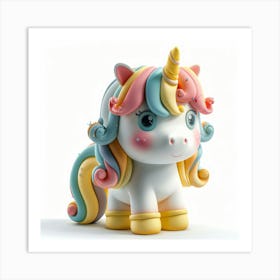 Unicorn Figurine 80 Art Print