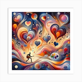 Heart Of Music Art Print