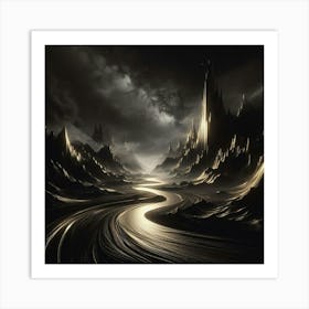 Dark Valley Art Print