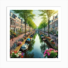 Amsterdam Canal 5 Art Print