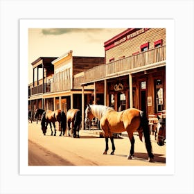 Old West Town 12 Art Print