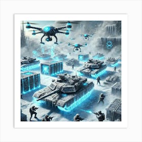 A Futuristic Sci Fi Depiction Of The Absolute Zero Disrupt Art Print