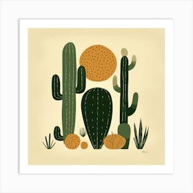 Cactus Print 12 Art Print