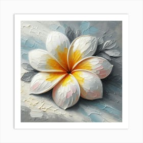 Frangipani Flower 3 Art Print