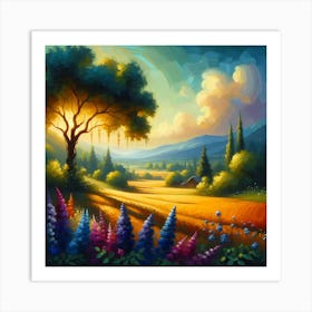 Landscape Painting 200 Art Print