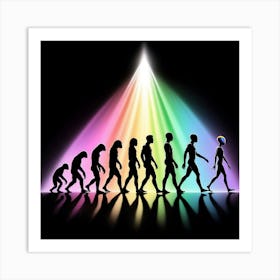 Evolution Of Man 3 Art Print