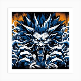 Monster Japanese Style Art Print