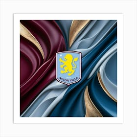 Aston Villa F.C Logo Wall Art 6 Art Print