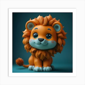 Lion Figurine 1 Art Print