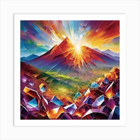 Mountain Of Crystals Art Print