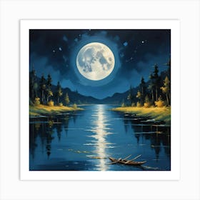 Moon River Art Print 1 Art Print