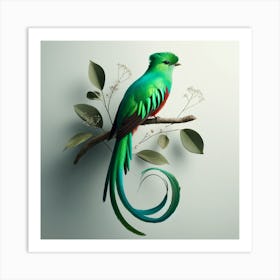 Bird On A Branch 4 Art Print