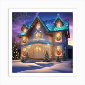 Christmas House 36 Art Print