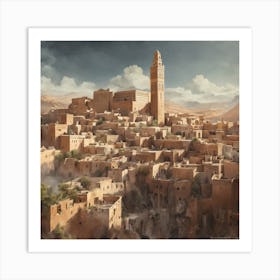 Arab mosque Art Print